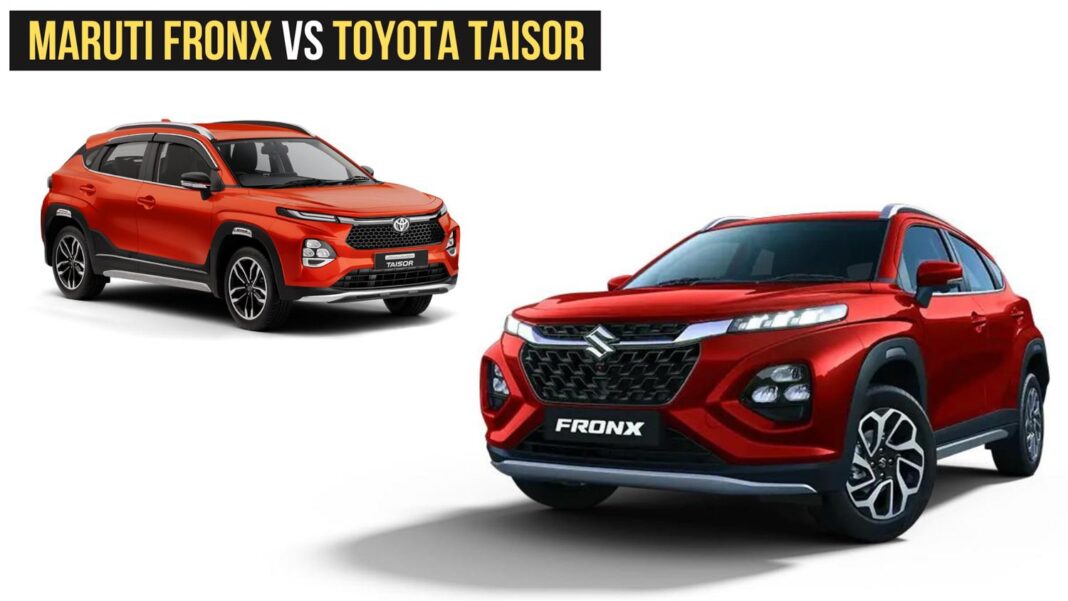 Toyota Urban Cruiser Taisor vs Maruti  Fronx: Mileage, Turbo, toyota taisorand Performance Comparison